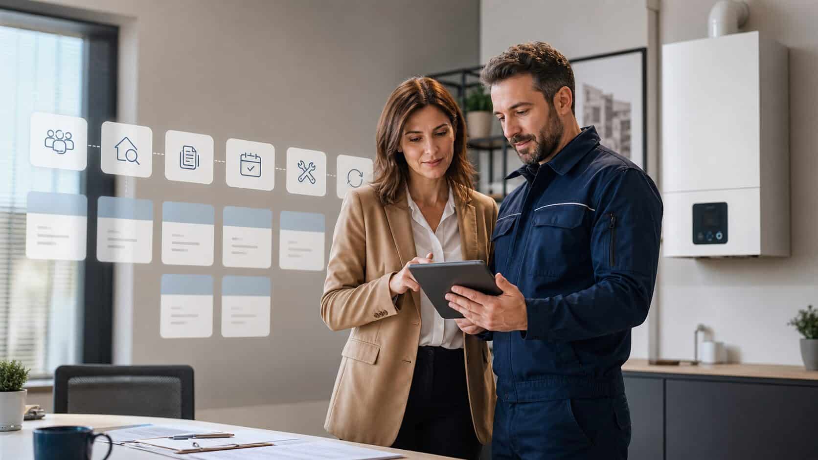 GoHighLevel per installatori di caldaie: gestione lead, sopralluoghi e preventivi