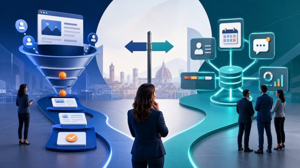 GoHighLevel vs ClickFunnels: confronto per PMI