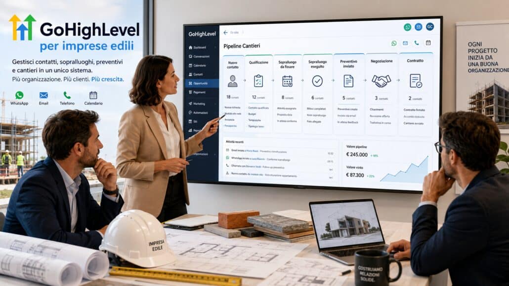 GoHighLevel per imprese edili: guida CRM