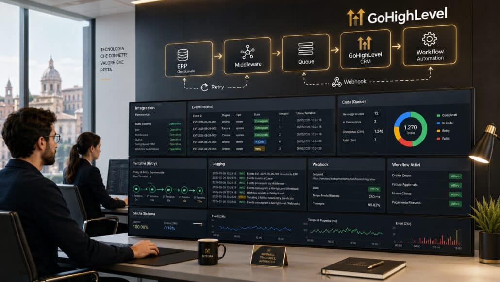 Integrazioni GoHighLevel affidabili: retry e logging